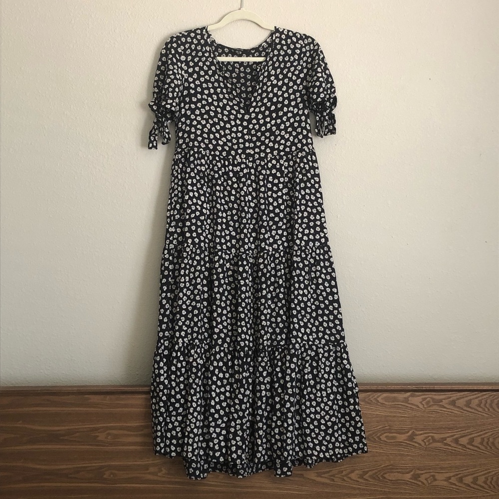 Madewell XS Midi Tiered Dress
